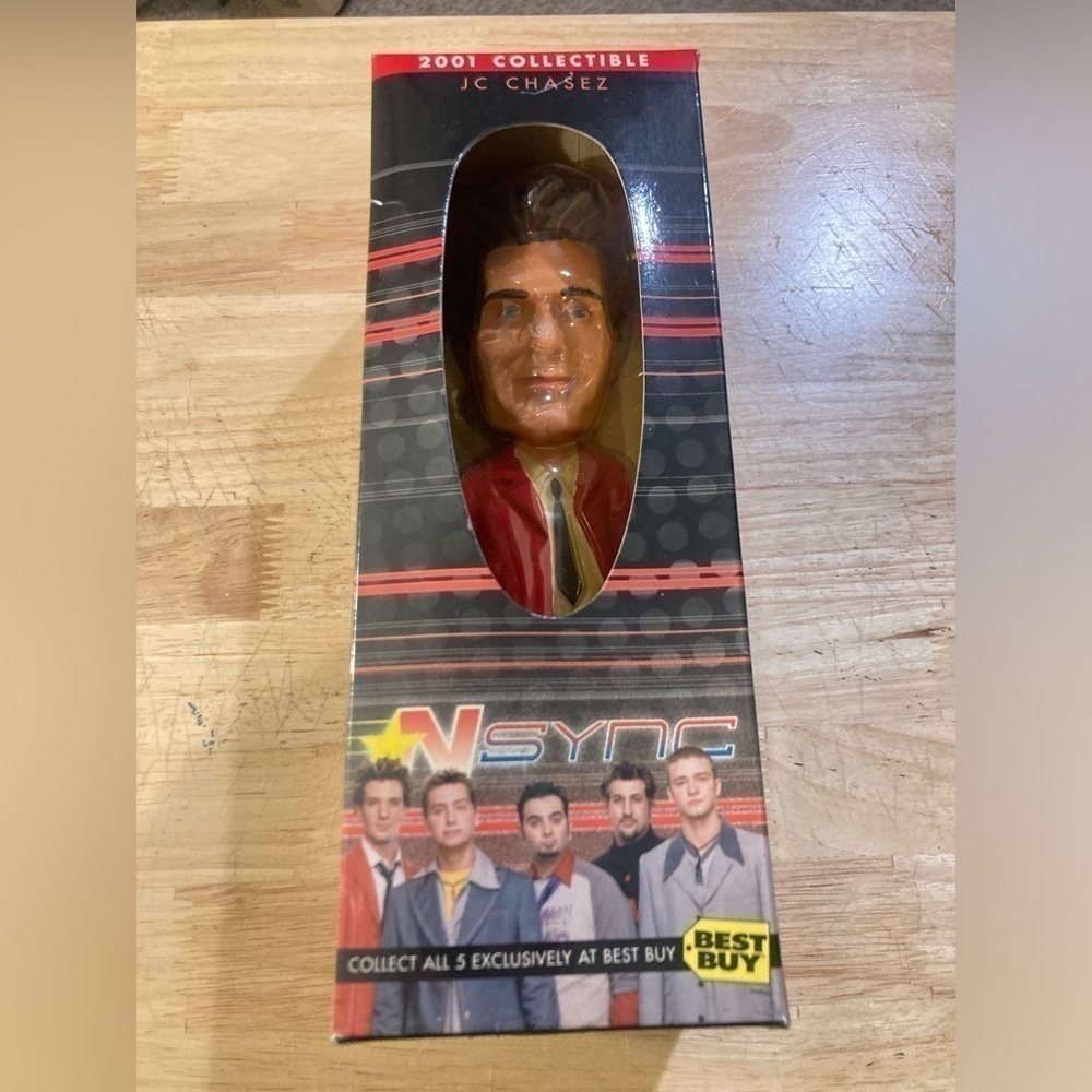 NSync JC Chasez Bobble head in original box. 2001. Best Buy exclusive
